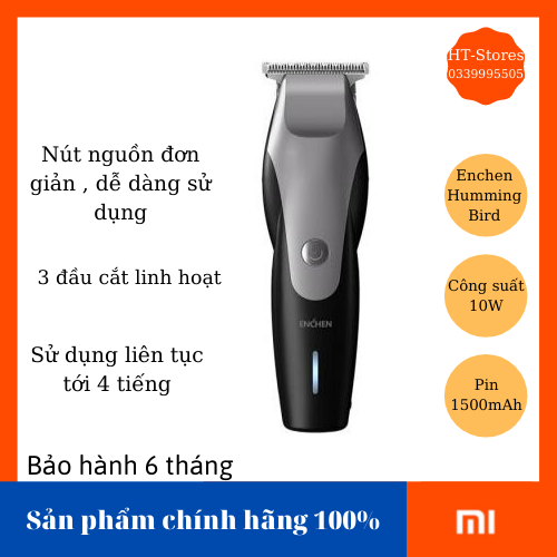 Tông đơ cắt tóc Enchen Humming Bird không dây dung lượng pin lớn dùng tới 8 tháng công suất lớn 10W