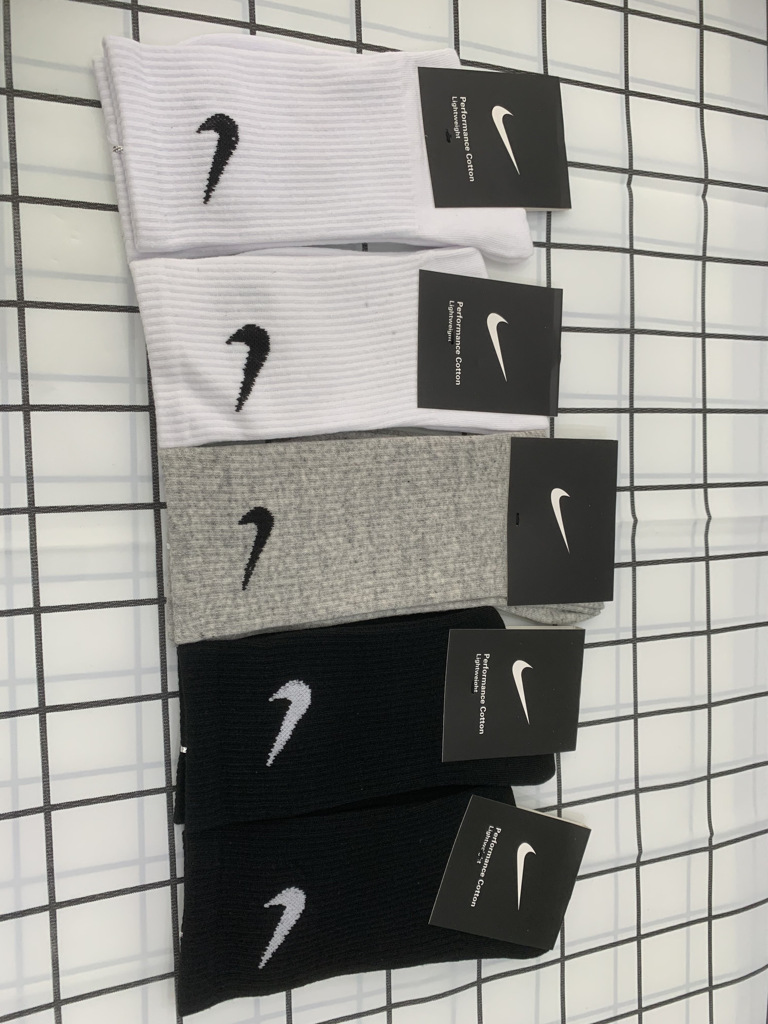 Combo 5 vớ Nike basic thể thao cổ cao