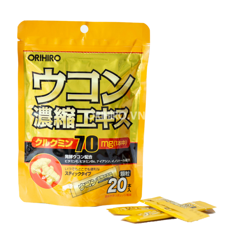 Bột nghệ Chống Say Orihiro 20 gói/túi Nhật Bản