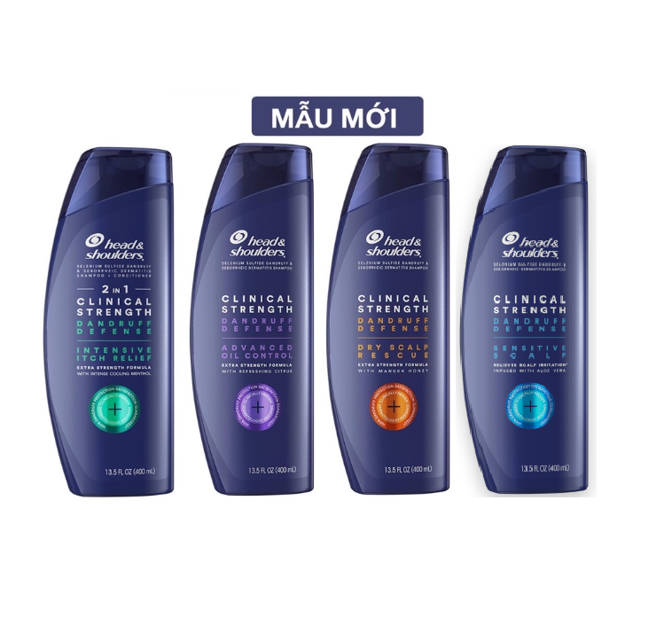   HCM  Dầu Gội Ngăn Gàu Giảm Ngứa Chuyên Sâu Head & Shoulders Clinical Strength Shampoo 400ml Hàng Mỹ - Dầu gội  Head & Shoulders của Mỹ 
