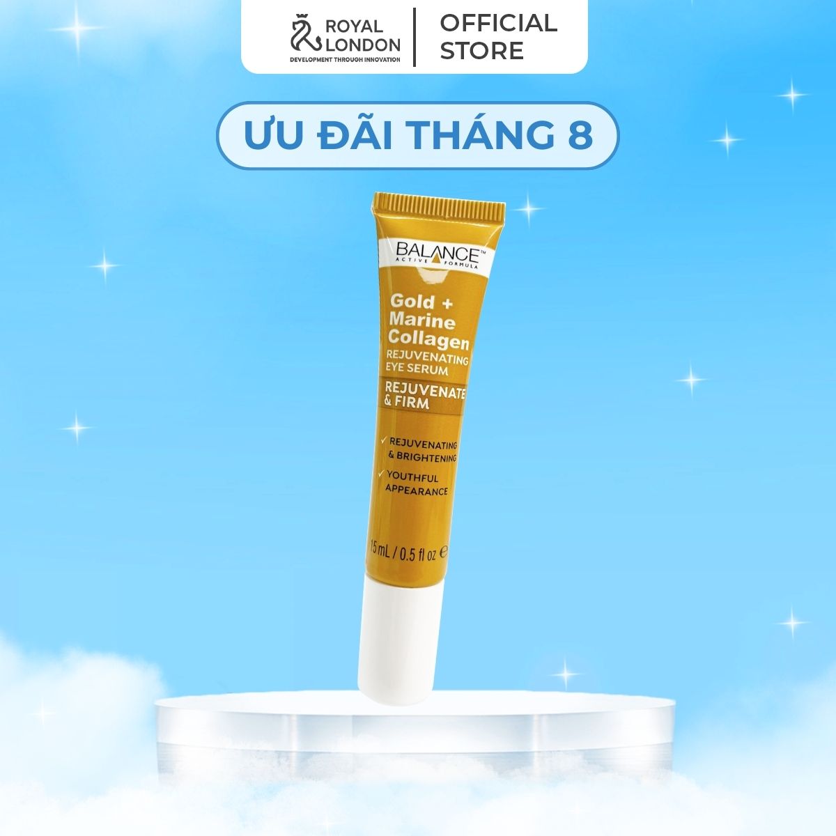 Serum Tái Tạo Và Dưỡng Da Mắt Balance Active Formula Gold Collagen Rejuvenating eye 15ml
