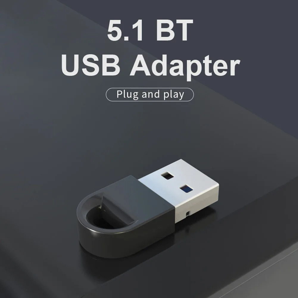 USB Bluetooth 5.1 5.0 Bộ chuyển đổi không dây Dongle Transmitter Receiver cho PC Windows 11 10 8.1 7 Bluetooth Stereo Tai nghe