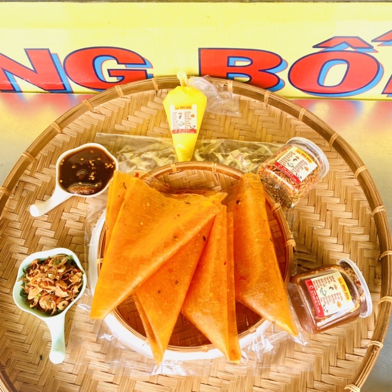 Combo bánh tráng dẻo tôm 250g - 120ml mắm me, 120ml lạc rang, 100g bơ