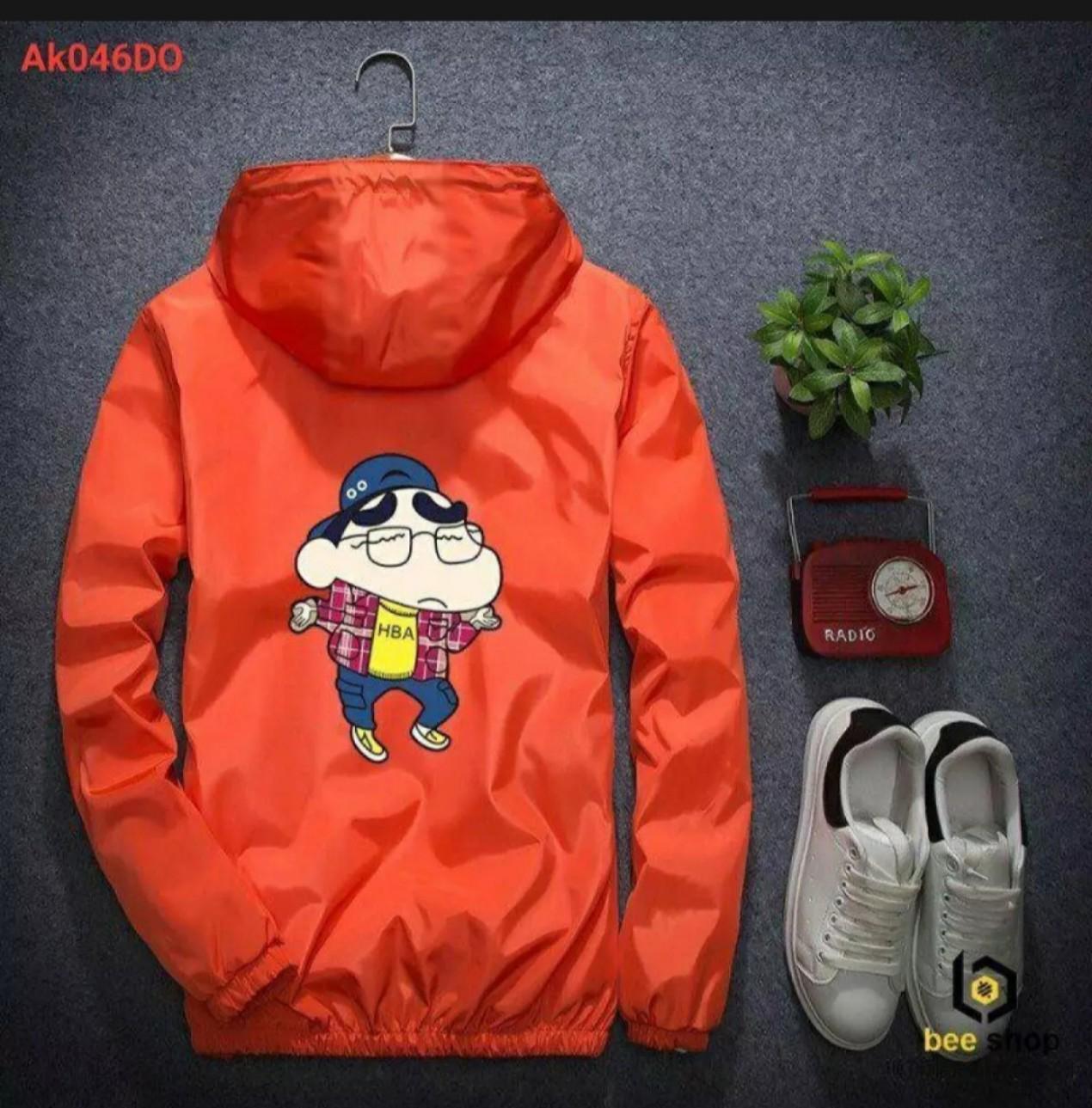 Áo khoát dù nam nữ in hình cushin