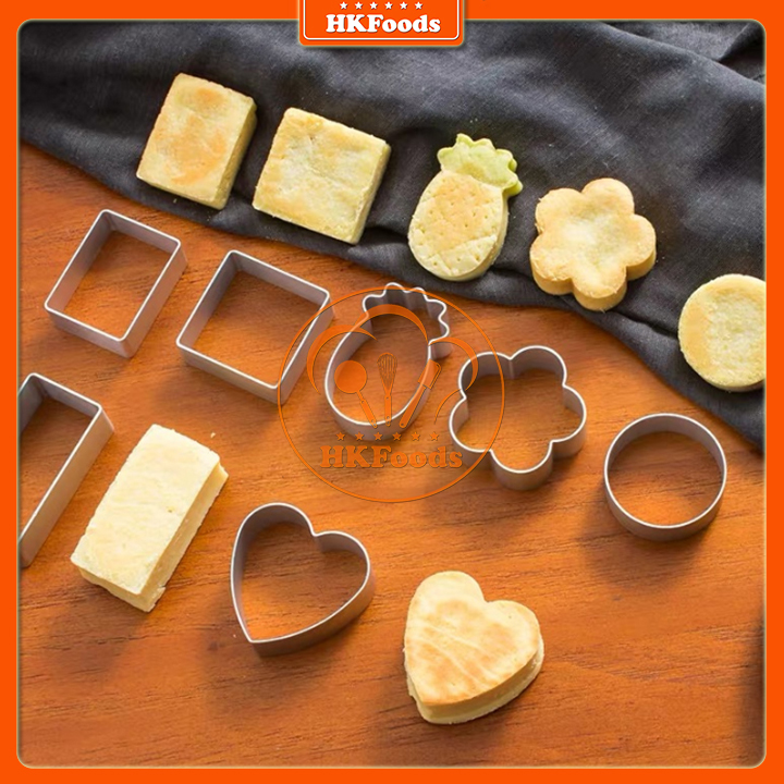 Bộ 10 khuôn bánh dứa Đài Loan các hình