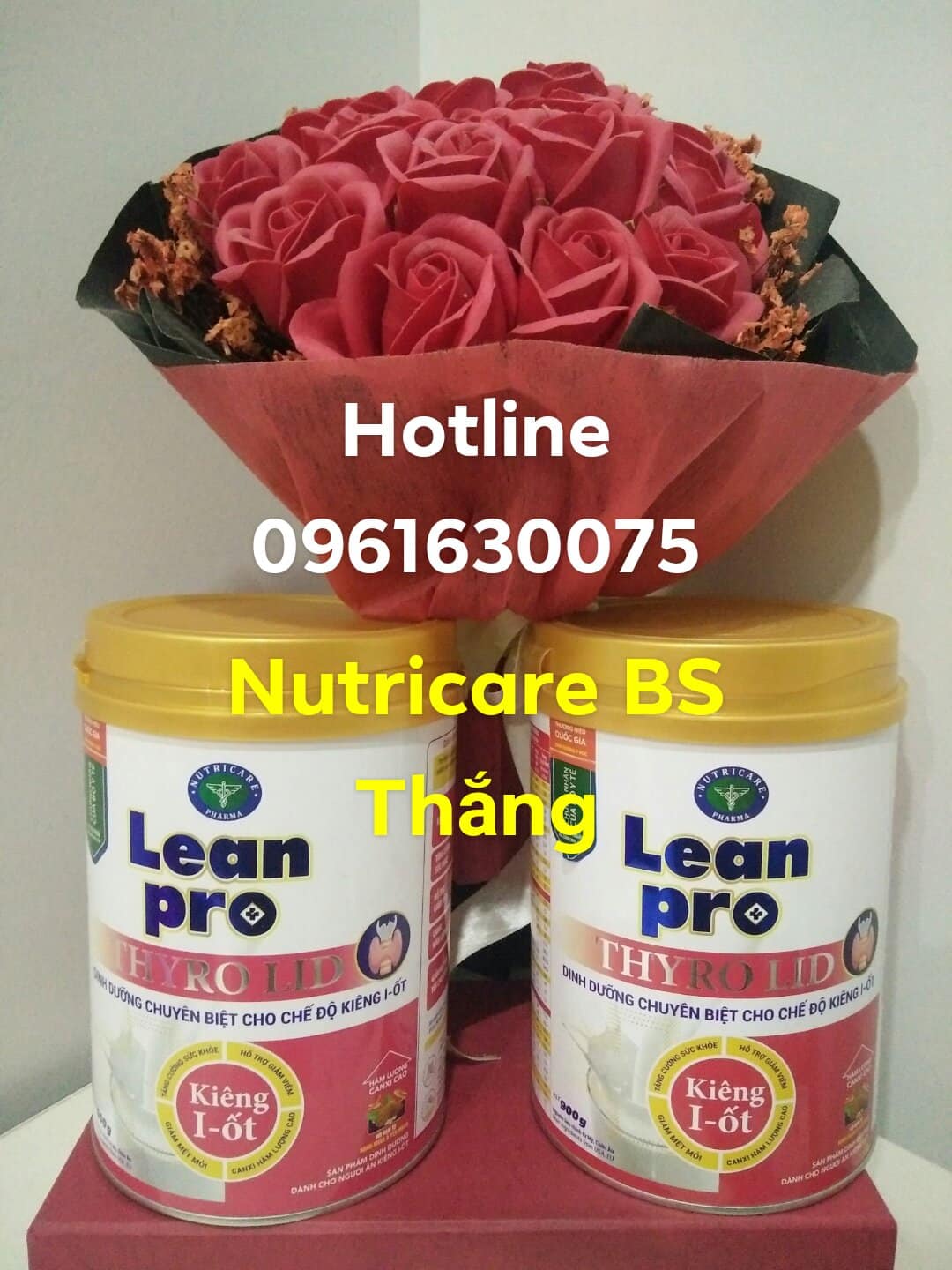 ✅ Sữa bột Leanpro Thyrolid 900gr cho người bệnh cường giáp, người kiêng i-ốt