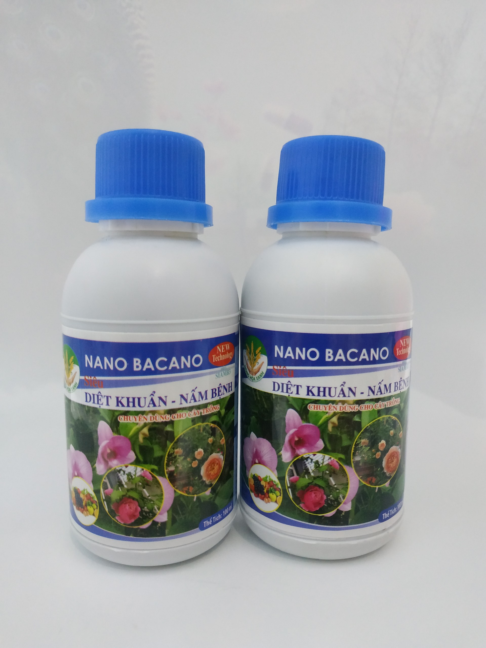 02 chai chế phẩm phun xịt bacano trừ nấm bệnh cho hoa lan, hoa hồng và cây cảnh - combo 2 chai, 1000ppm