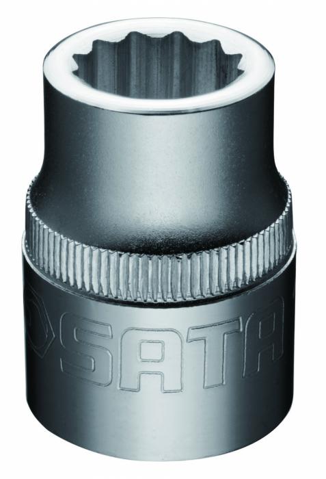 Đầu tuýp 12 cạnh 3/4in - 19mm, thép crom sata 16602