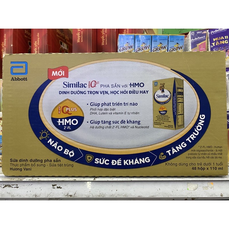 Thùng sữa bột pha sẵn Abbott Similac IQ 4 110ml (thùng 12 lốc), sản phẩm tốt, chất lượng cao, cam kết như hình, độ bền cao, xin vui lòng inbox shop để được tư vấn thêm về thông tin