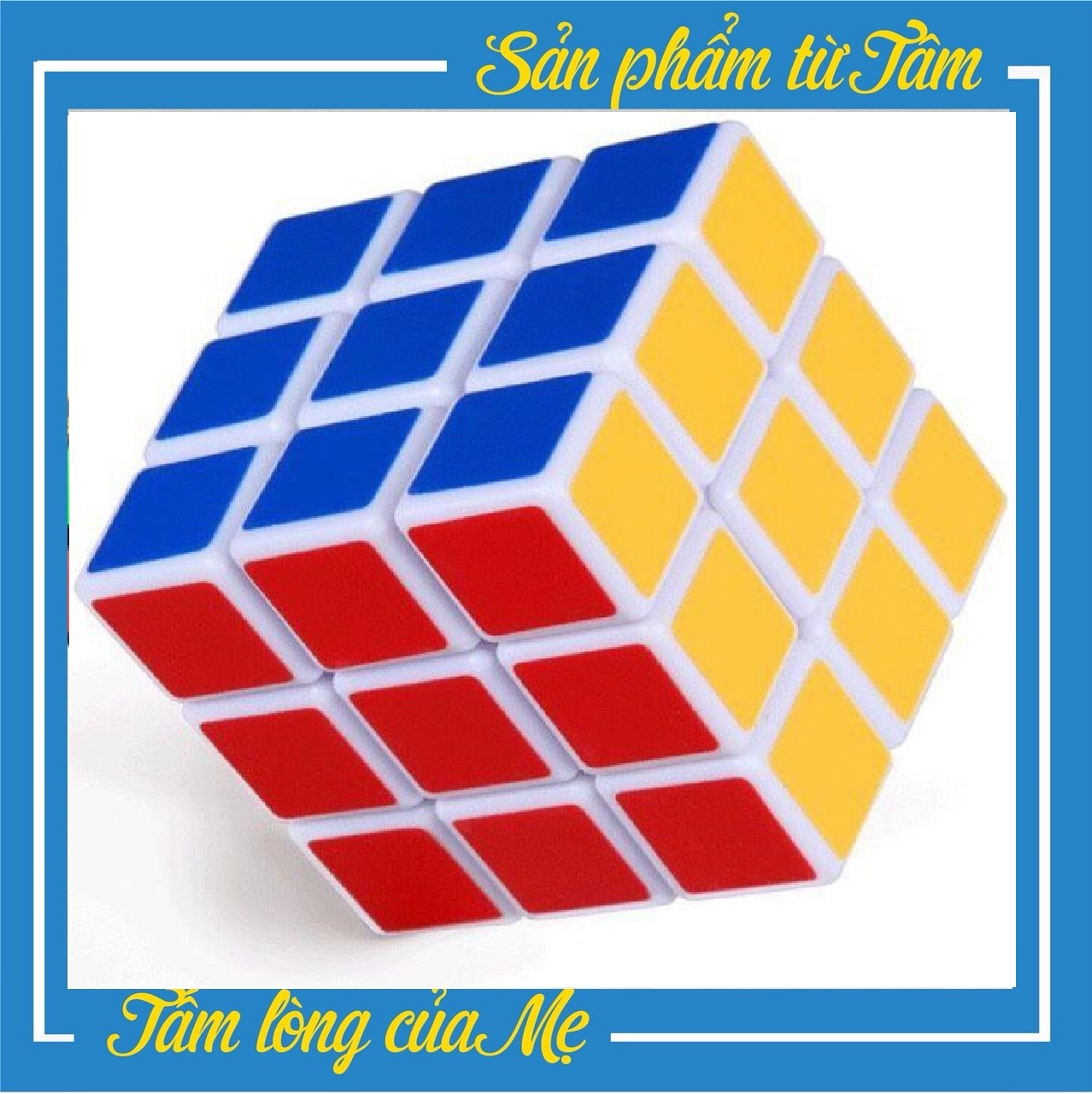 Đồ Chơi Phát Triển Kỹ Năng Rubik 3x3x3 Cao Cấp Đẹp, Xoay Trơn, Không Rít, Độ Bền Cao