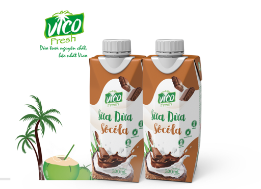 Combo 2 hộp sữa dừa vico fresh socola