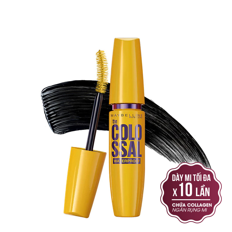 Chuốt mi maybelline colossal magnum mascara 9.2ml siêu dày mi pm718