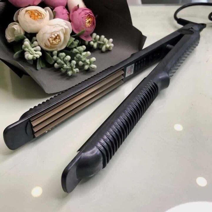 Máy Bấm Xù Tóc, Dập Xù Tóc Hàn Quốc Giá Rẻ Chỉnh Nhiệt 5 Nấc Hair Crimper