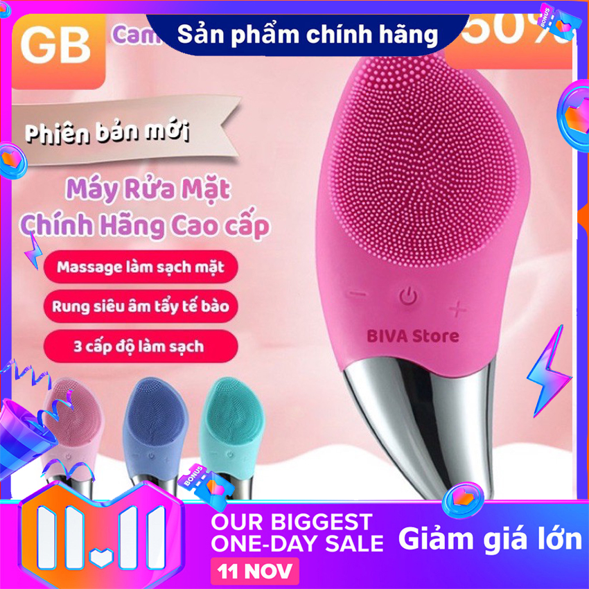 Máy Rửa Mặt dài Máy massage SON.IC lumi 3 rửa mặt cầm tay Silicon - Tẩy Tế Bào Chết-máy mát xa mặt ion máy rửa mặt và massage máy massage mặt máy massage mặt mini，Làm Sạch Sâu