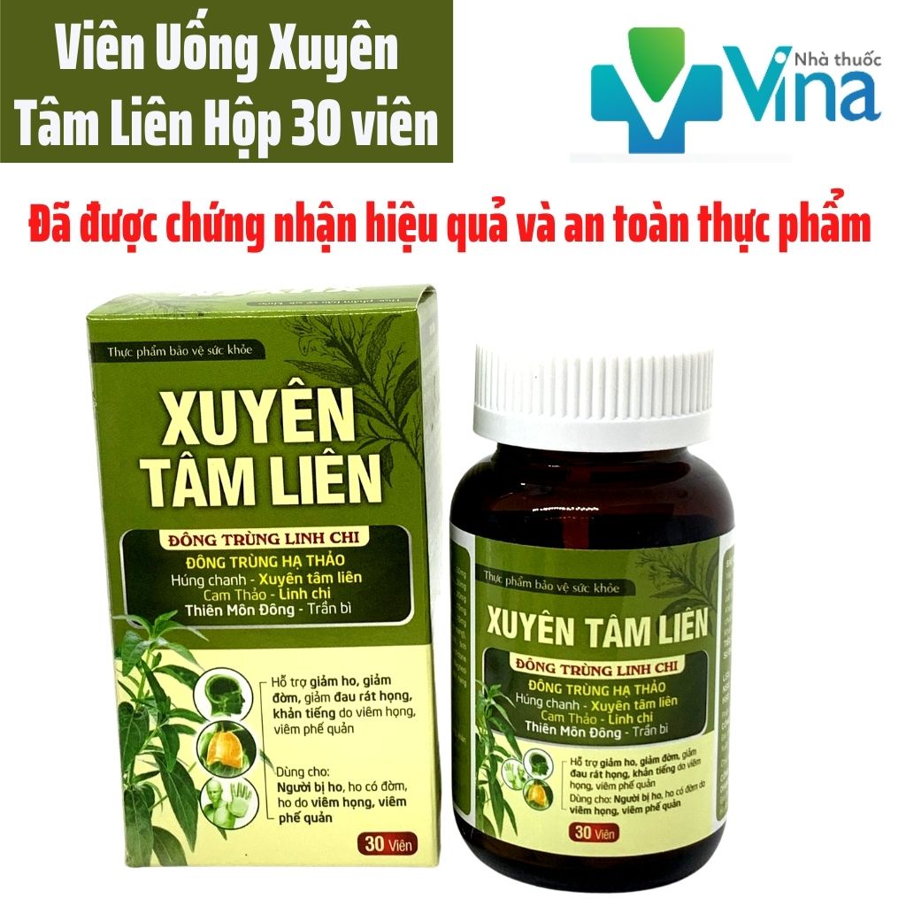 Xuyên Tâm Liên Đông Trùng Hạ Thảo Giải Quyết Các Vấn Đề Đường Hô Hấp