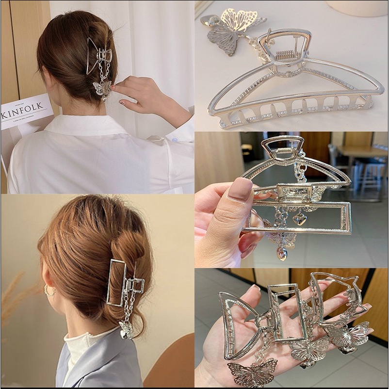 Kẹp tóc nữ kim loại càng cua thời trang Hàn quốc xinh xắn