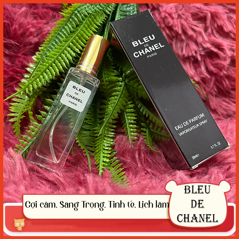 Nước hoa nam mini Bleu De Chanel chai chiết chính hãng 20ml mẫu 5D