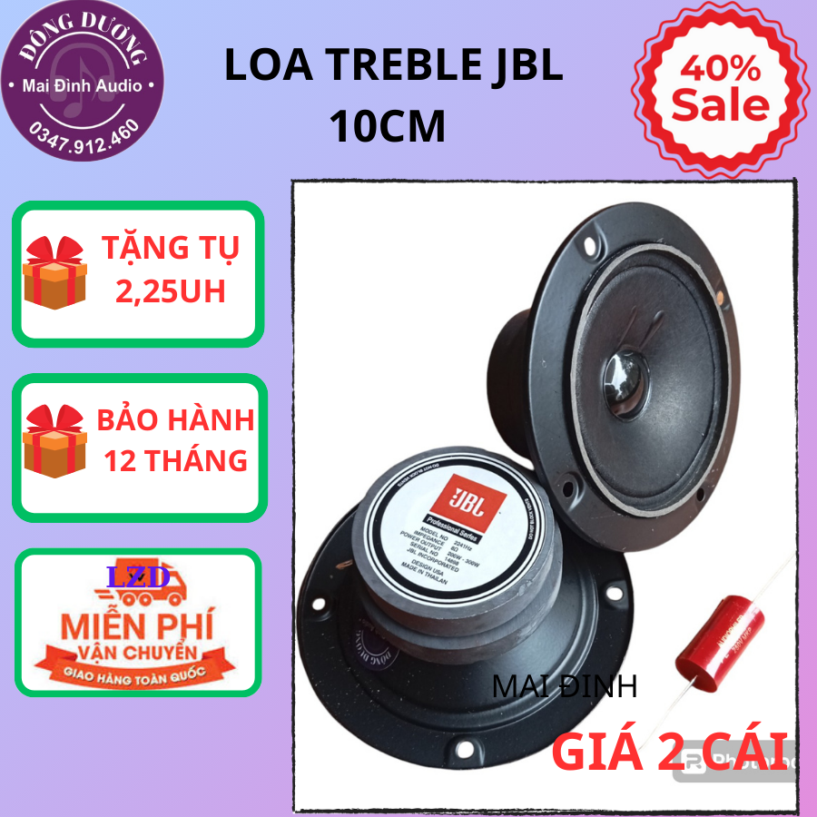 Loa TREBLE JBM hàng nhập khẩu loại từ kép to 10 cm, chất âm cực đỉnh giá theo lựa chon loa rời