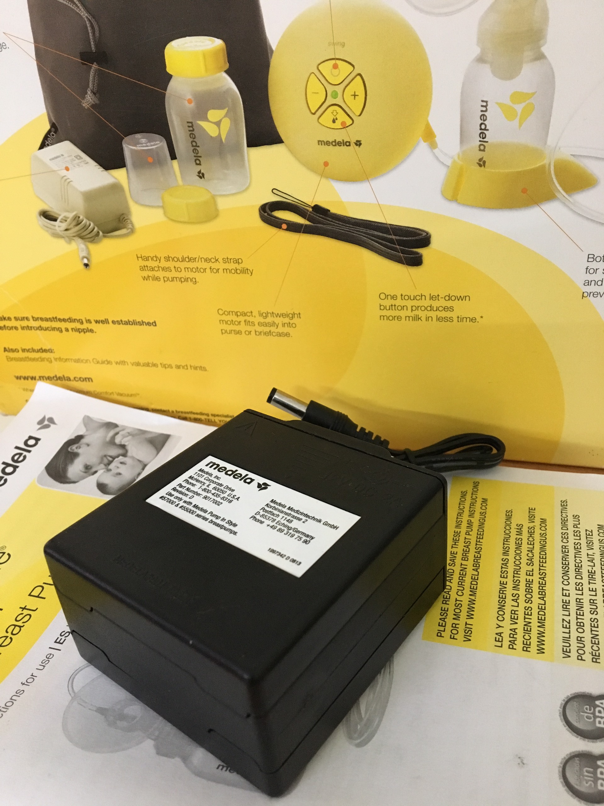 Hộp pin dự phòng cho máy hút sữa medela pump chính hãng