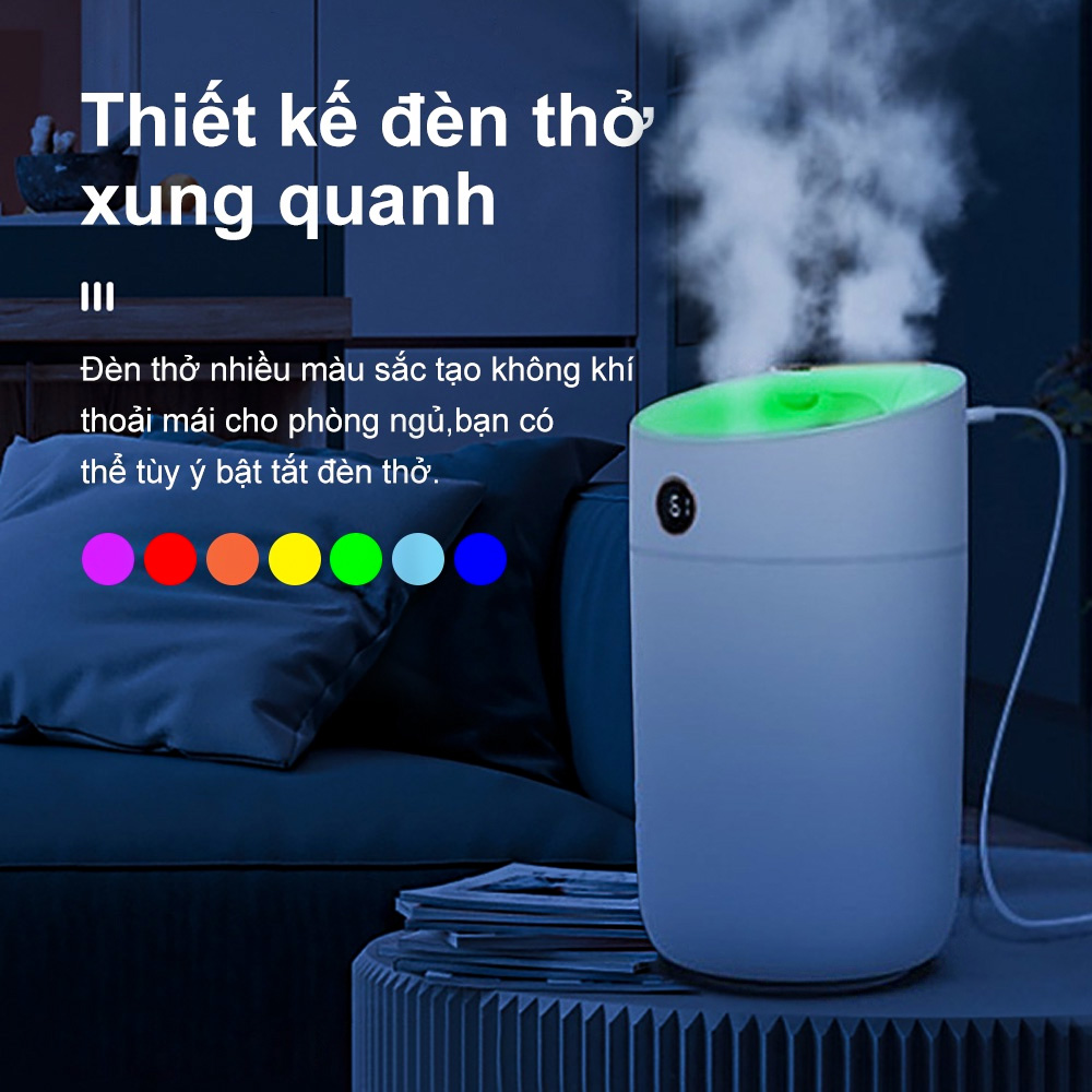 X12 máy xông tinh dầu, 3l máy phun sương tạo ẩm, máy phun sương, với ánh sáng xung quanh led, máy tạo độ ẩm không khí vòi phun tinh dầu máy khuếch tán tinh dầu