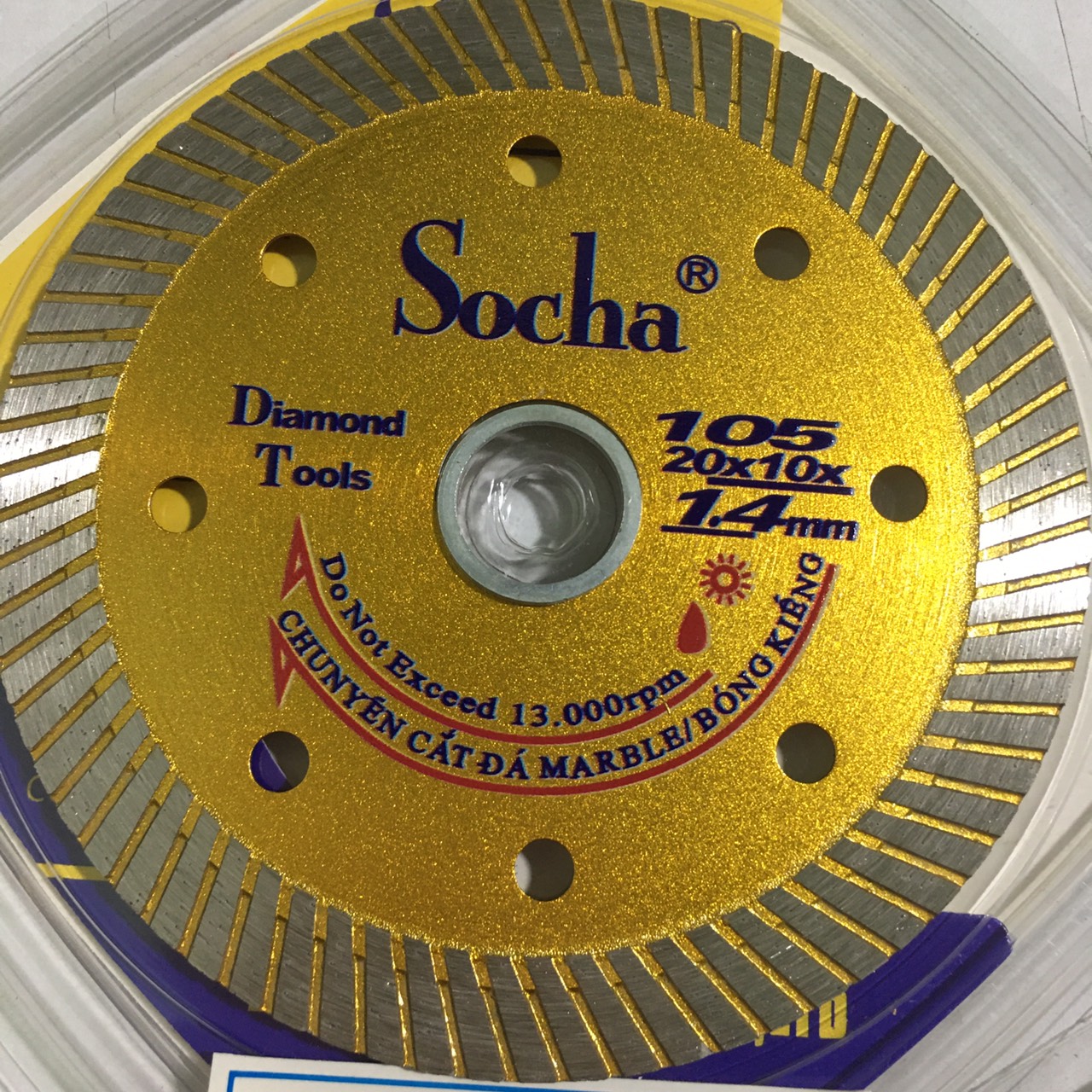 Lưỡi cắt gạch men socha 105mm, lưỡi cắt đá men 105mm. lưỡi cắt kim cương socha 1 tấc, luoi cat gach socha 105mm, lưỡi cắt gạch đá hoa cương, lưỡi cắt gạch men 1 tấc