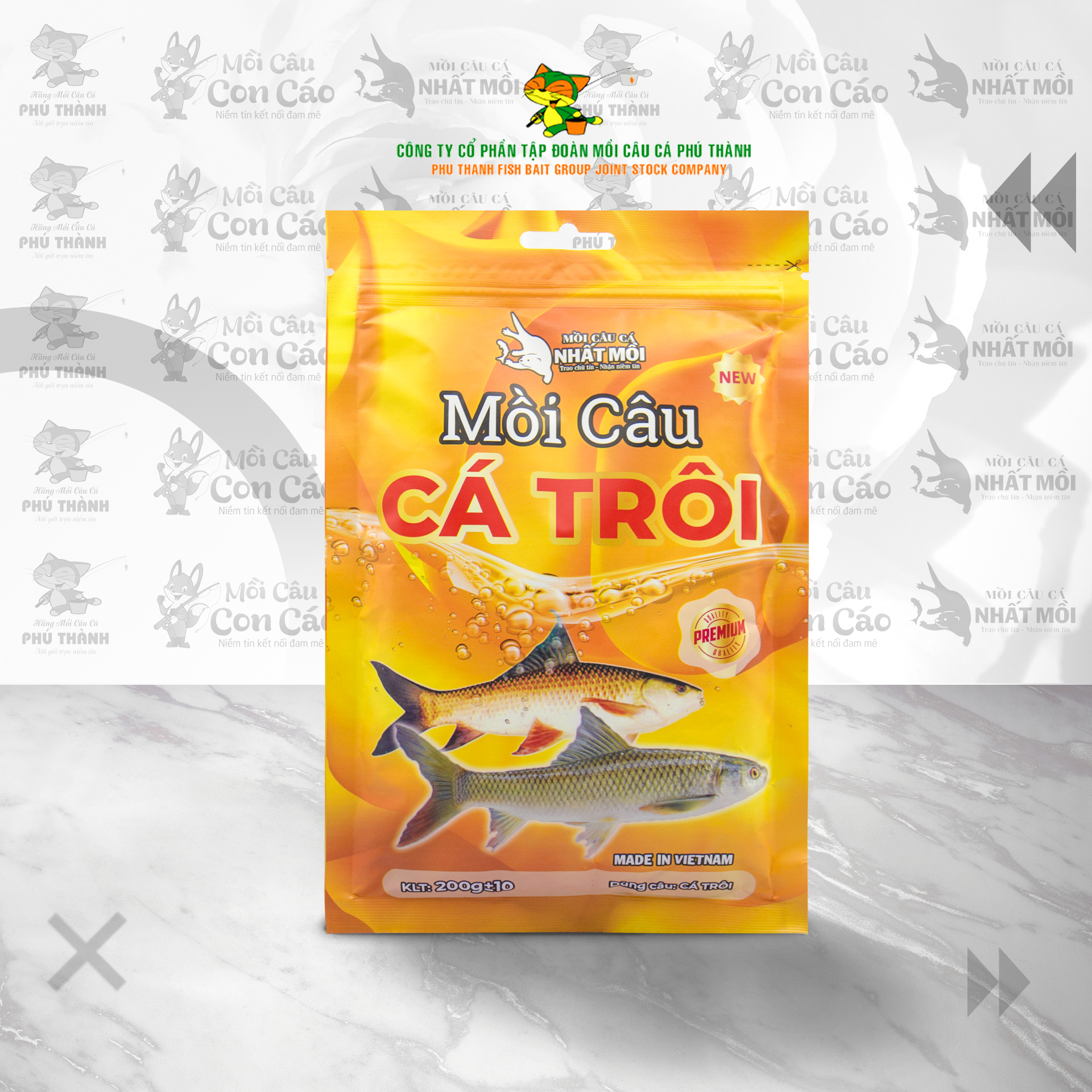Mồi câu cá trôi - mồi câu cá chính hãng phú thành