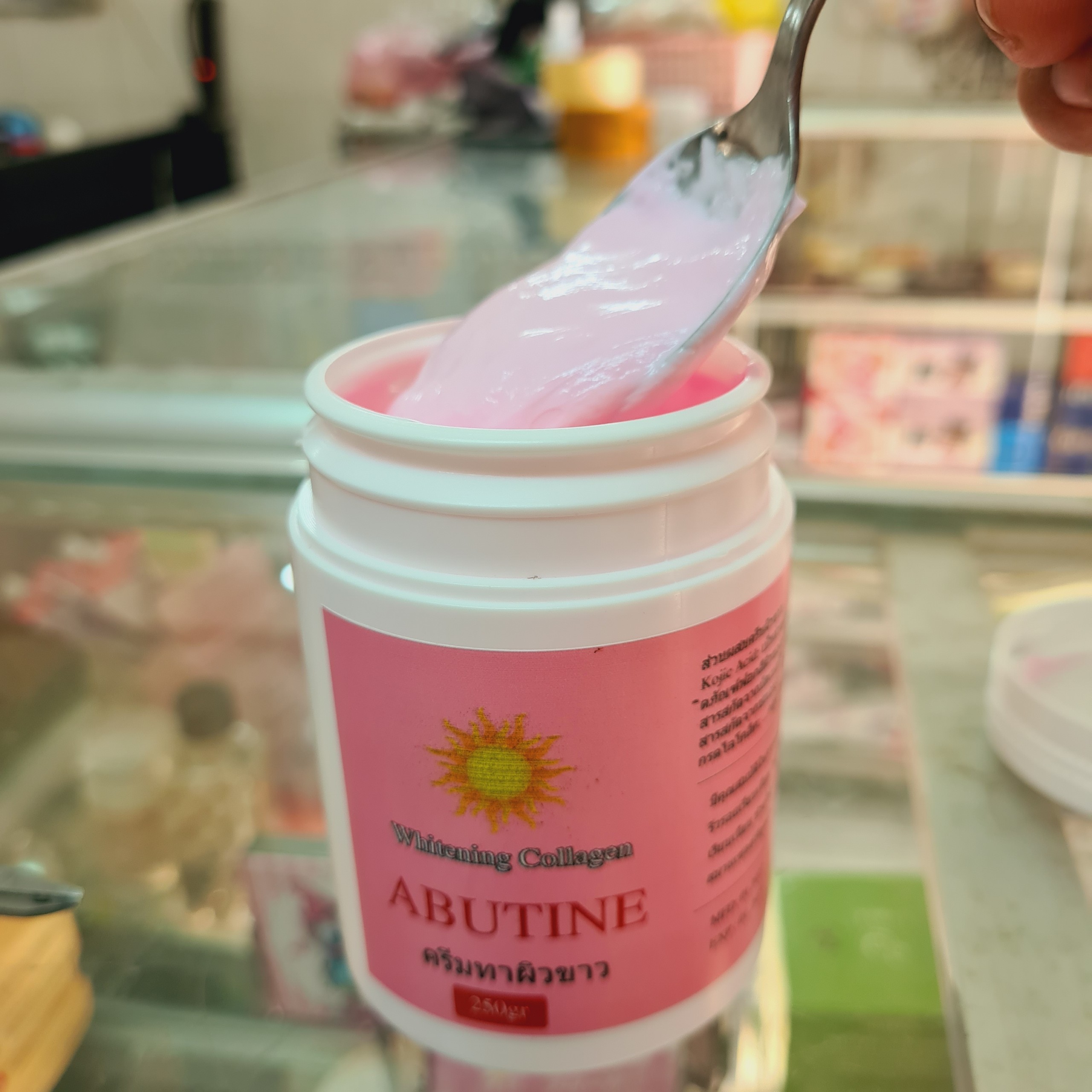 [ CHÍNH HÃNG - HÌNH THẬT  ] Kem Kích Trắng  THÁI LAN  ABUTIN 3C3 HỦ MÀU HỒNG đậm đặc 250gr