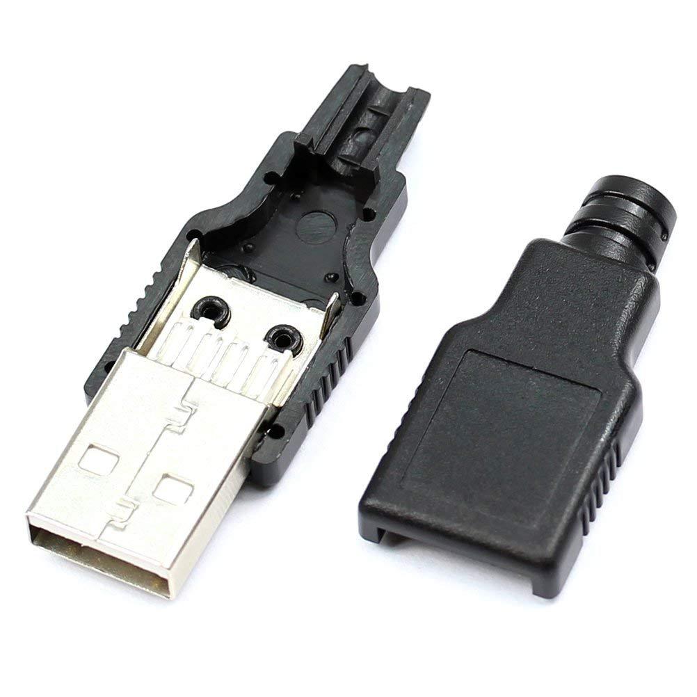 Combo 2 hoặc 5 jack đực usb tự hàn