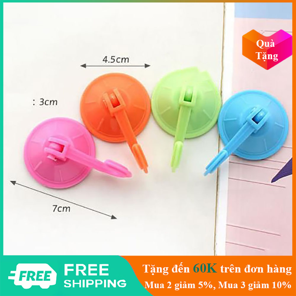 Móc hít chân không treo tường chất liệu nhựa bền đẹp có khoá cài chắc chắn - GD0186