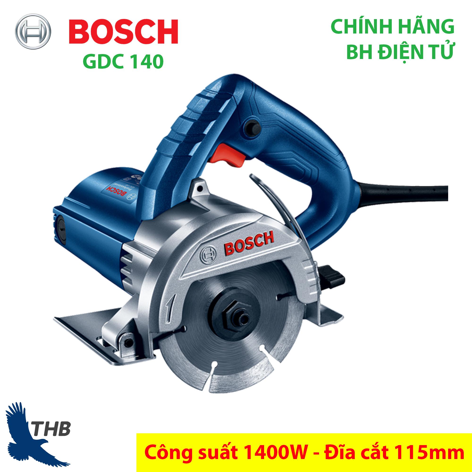 Máy cắt gạch giá rẻ Bosch GDC 140 đĩa cắt 115mm Bảo hành điện tử 12 tháng công suất 1400W