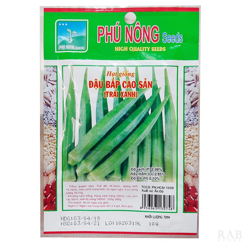 [HCM]Hạt giống đậu bắp cao sản trái xanh sinh trưởng tốt kháng bệnh cao xuất xứ Ấn Độ