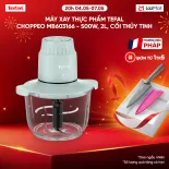 [SIÊU SALE HÈ 20H 4-7.5] Máy xay thực phẩm Tefal Choppeo MB603166 - 500W, 2L, cối thủy tinh