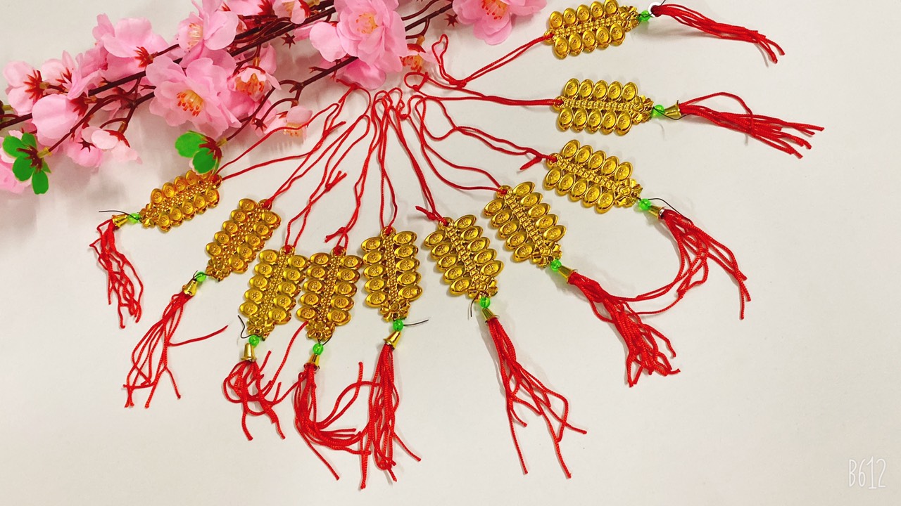 [HCM]Giá tốt- Combo 10 dây treo đồng tiền- liễn treo Tết trang trí Tết