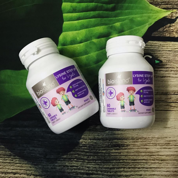 Viên Bio Island Lysine Step Up For Youth -Tăng Chiều Cao Úc 60 viên