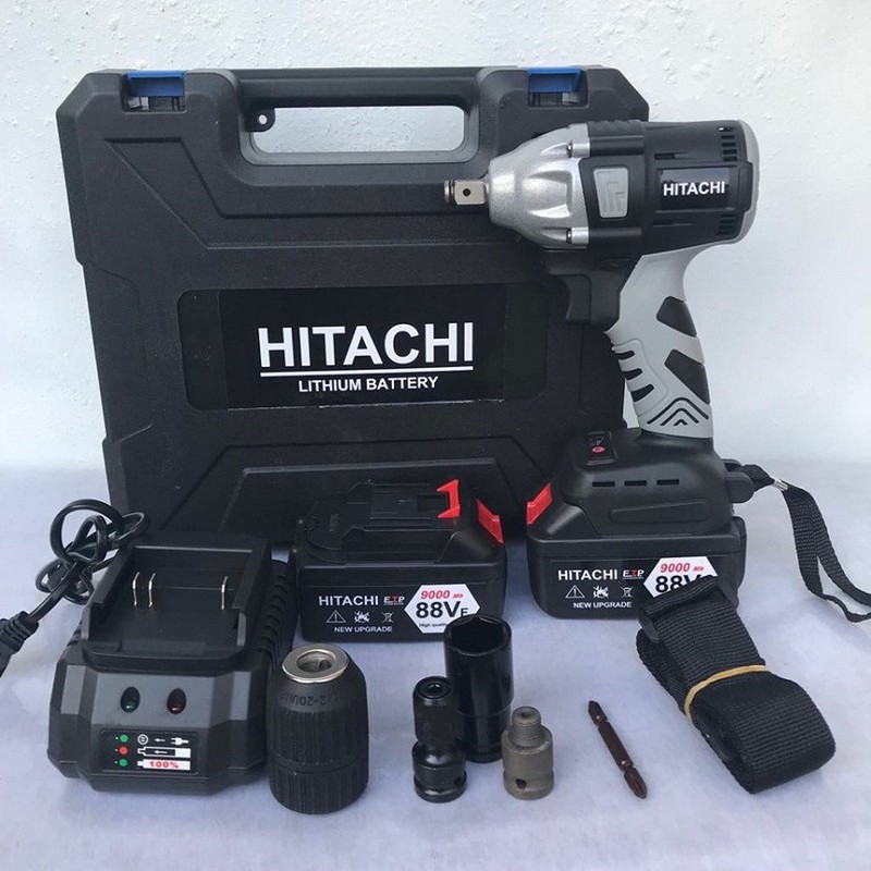 Máy vặn mở ốc hitachi 88v dùng pin - máy- siết ốc pin cầm tay - chức năng- khoan, bắn vít, siết mở bulong