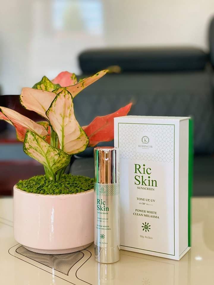 RIC SKIN SUN SCREEN Mờ Nám, Dưỡng Trắng, Chống Nắng Đa