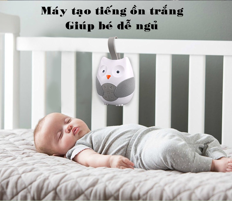 Máy tạo tiếng ồn trắng hỗ trợ rủ ngủ cho bé mẫu chim cú dd319