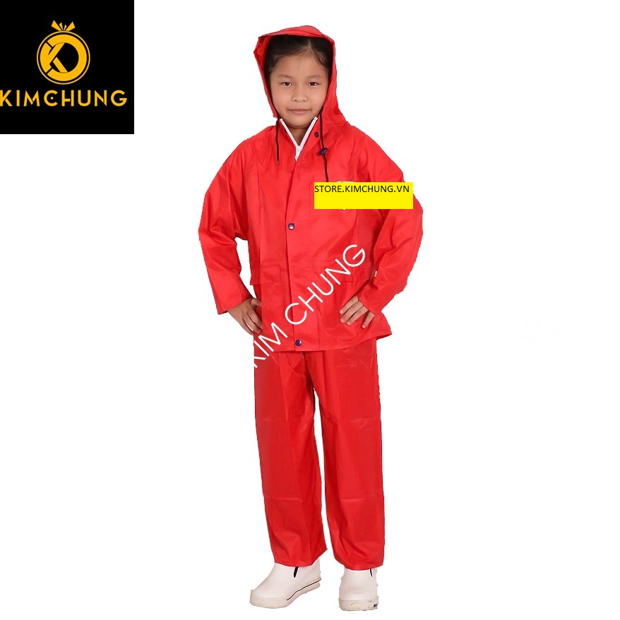 [HCM]Áo mưa cho bé đi xe máy vải dù cao cấp (Từ 3-10 tuổi)