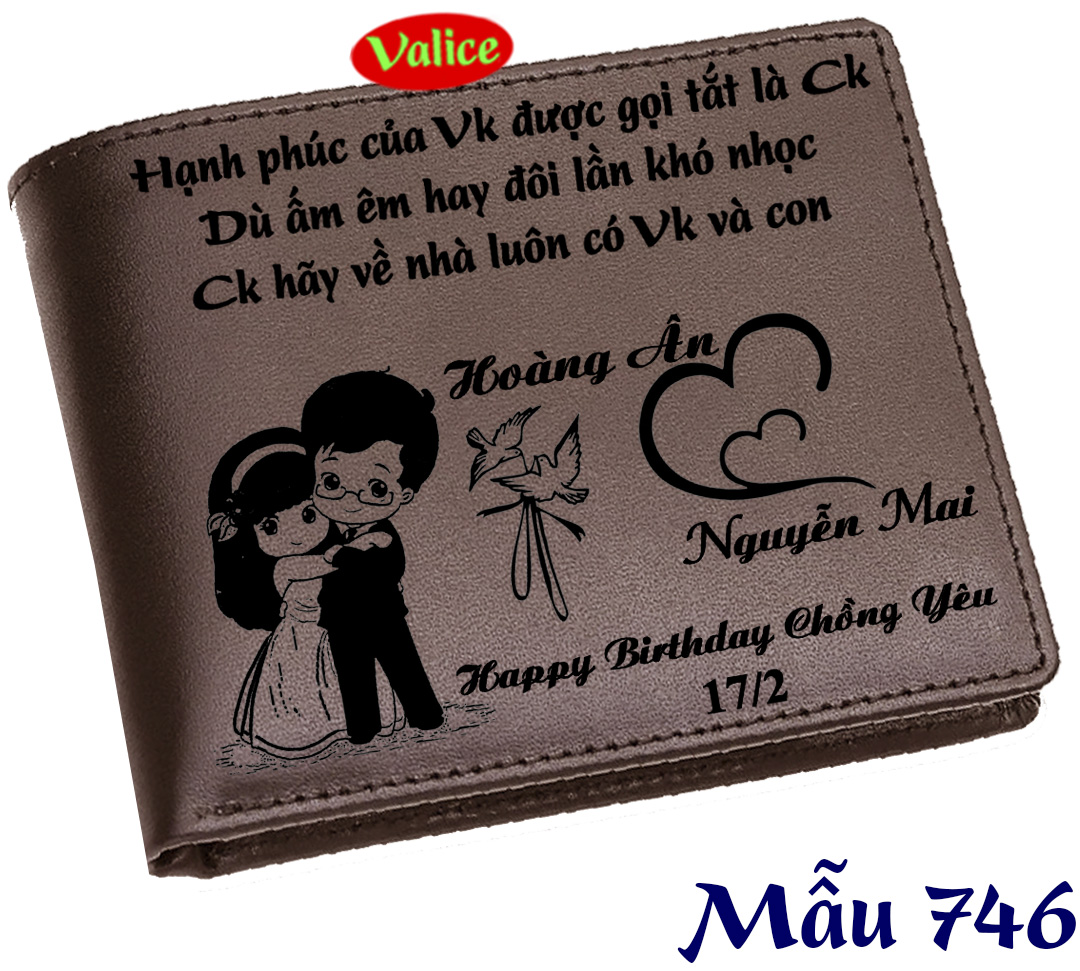 Ví da nam khắc tên, ví da nam, ví nam khắc tên