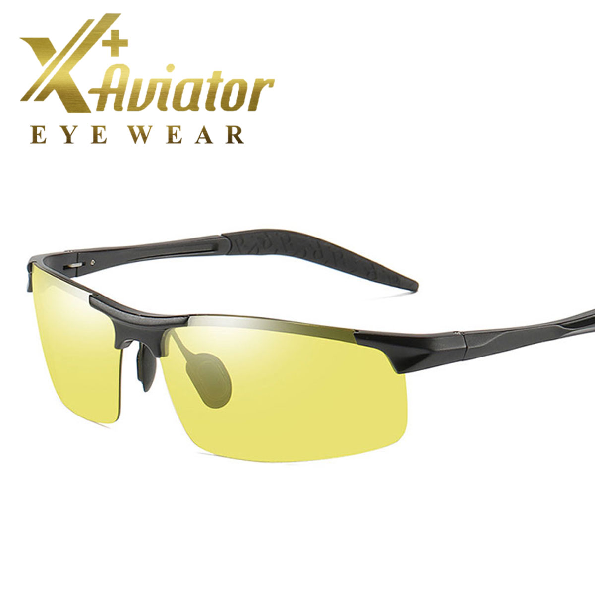 Kính Đổi Màu Đi Ngày Và Đêm Nam Nữ AVIATOR A8177V Mắt Kính Polazide Phân Cực Chống Tia UV 400 Chống Chói Gọng Kính Nhôm- Magie Siêu nhẹ
