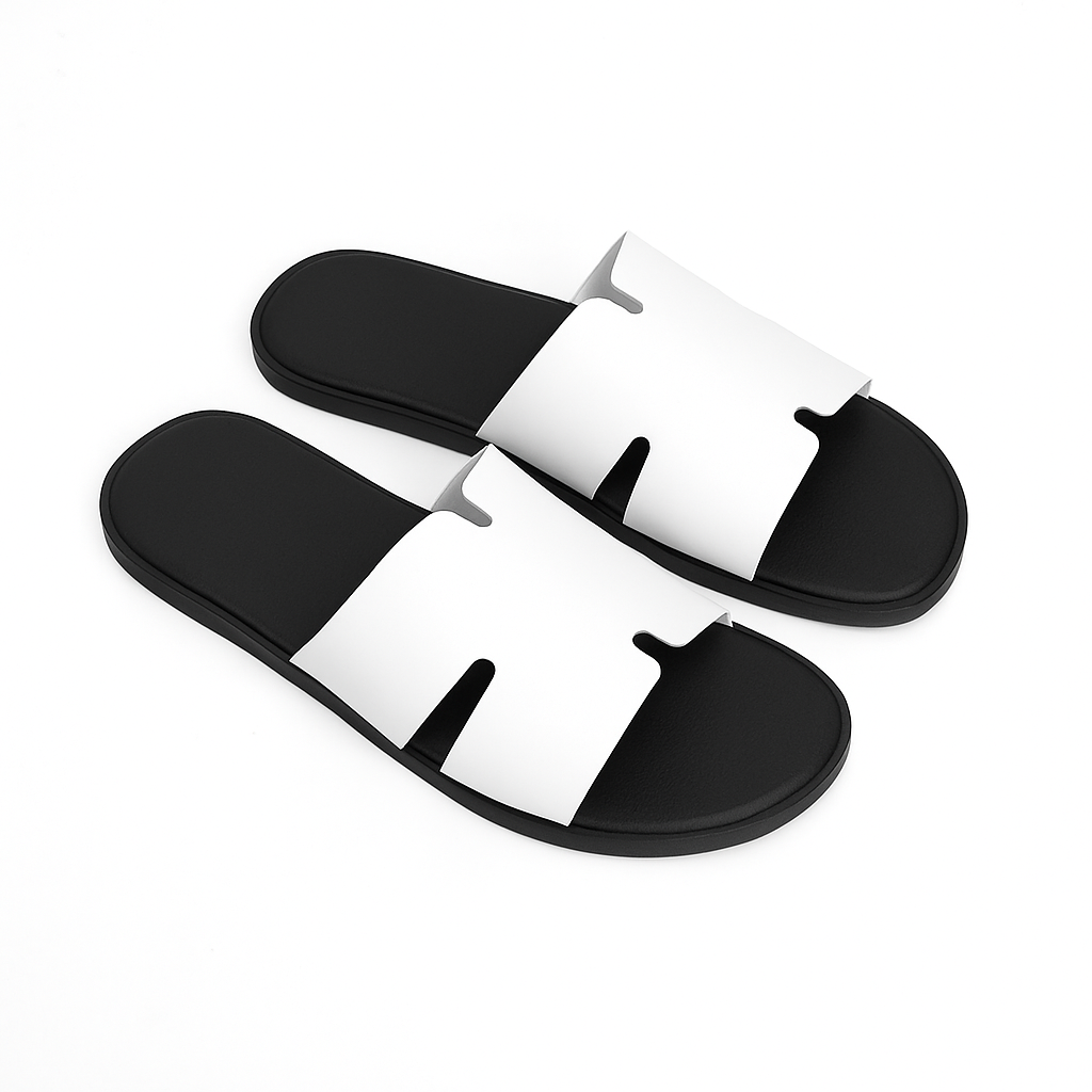 H Men's Slippers with High Quality 2-Layer Leather Straps, Hm Standard Hard Sole Slippers in Many Colors, Easy to Coordinate. Men's Fashion Suitable for All Occasions. Ready Stock - Fast Delivery. - 2