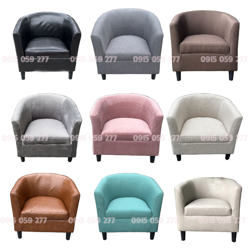 Bộ ghế sofa đơn - ghế thư giãn cho một người ngồi trang trí phòng khách tiệm nail siêu xinh