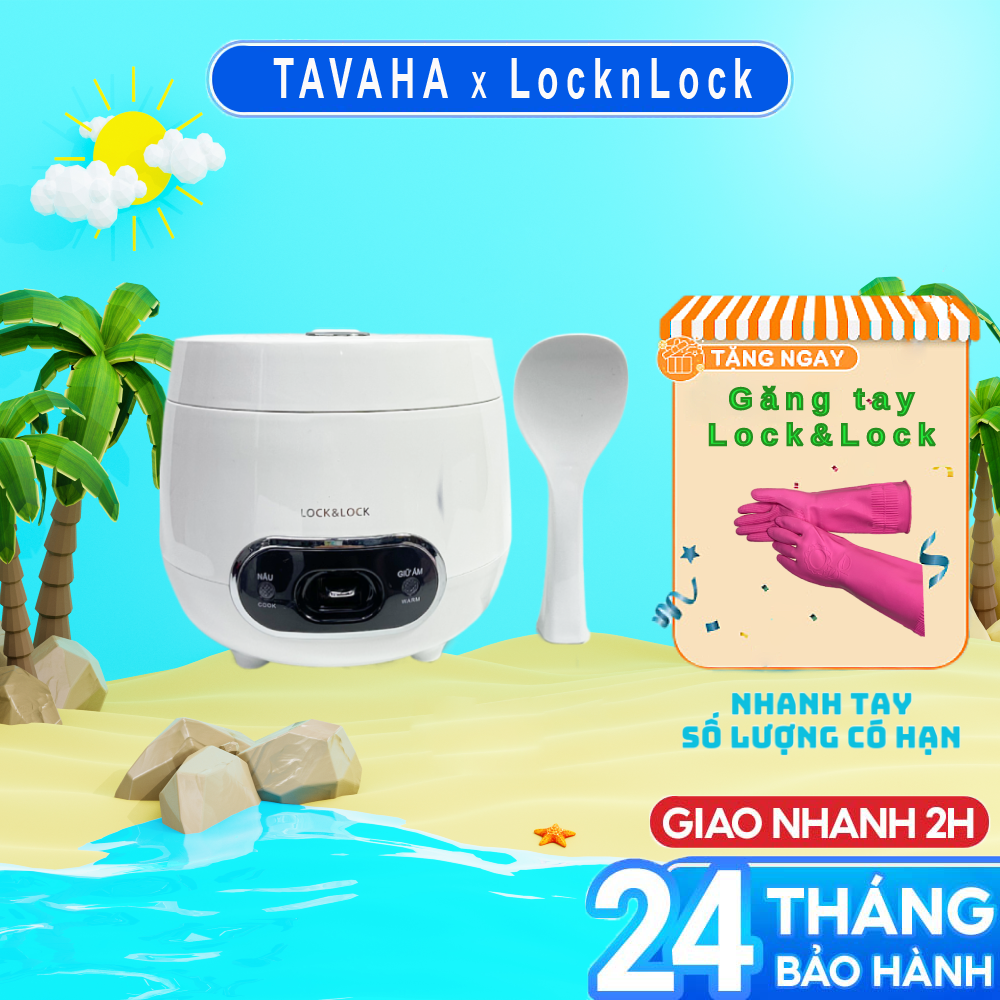 Nồi Cơm Điện Mini Lock&Lock EJR426 Dung Tích 0.8 lít (Hàng chính hãng)