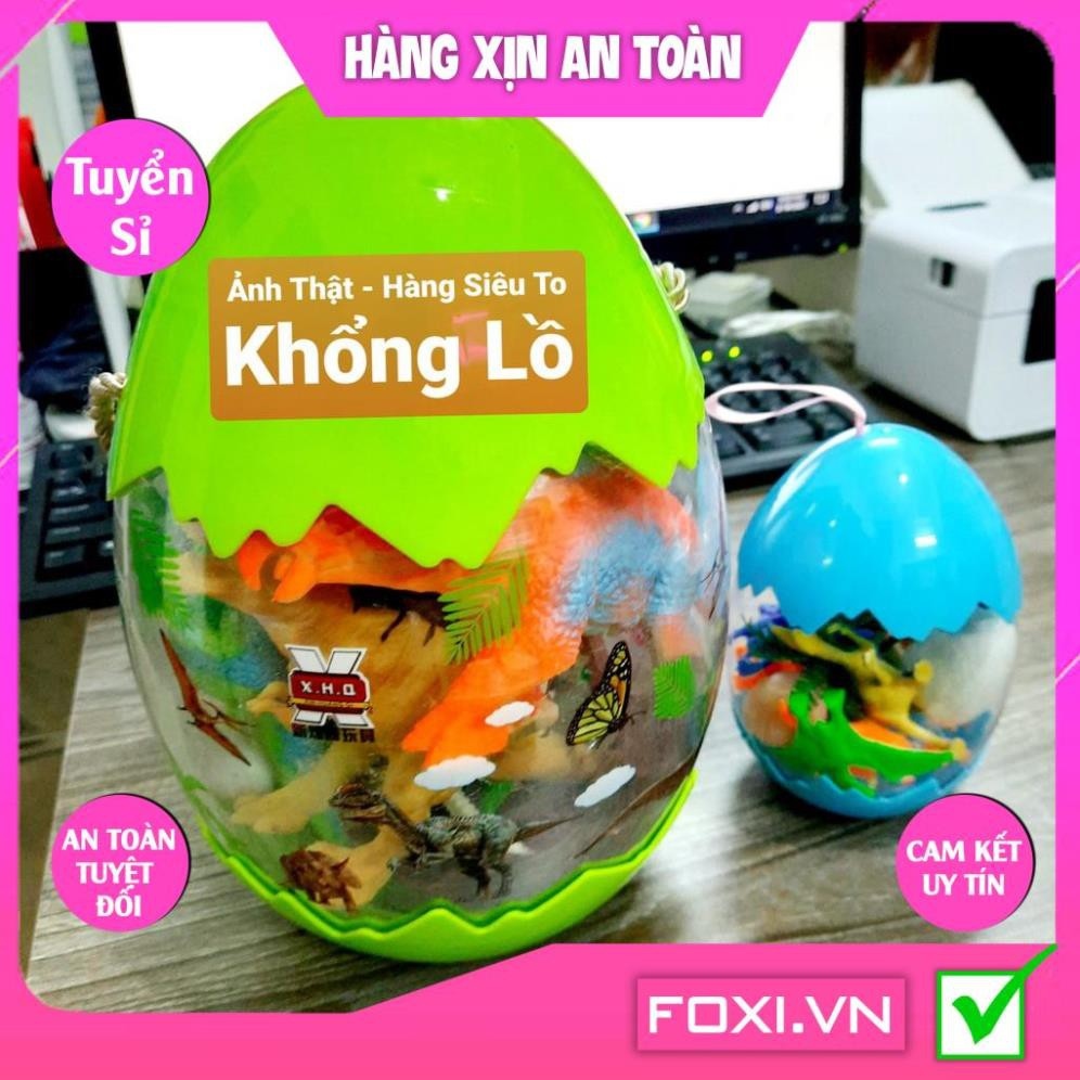 ◇﹍ Bộ đồ chơi trứng Khủng Long-Mô hình nhựa dẻo-siêu bền-sưu tầm-chơi trong nhà-màu sắc bắt mắt