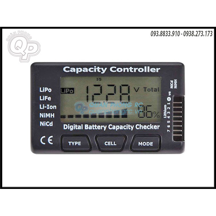Máy kiểm tra pin dành cho máy bay điều khiển từ xa CellMeter-7