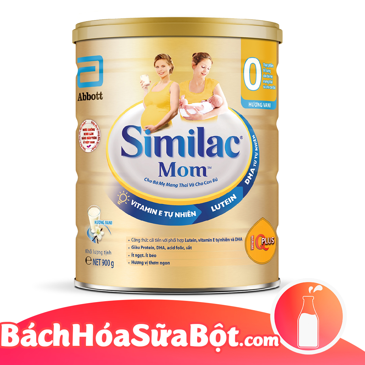 Sữa Bột Similac Mom hương Vani 900g (Dành cho phụ nữ mang thai)