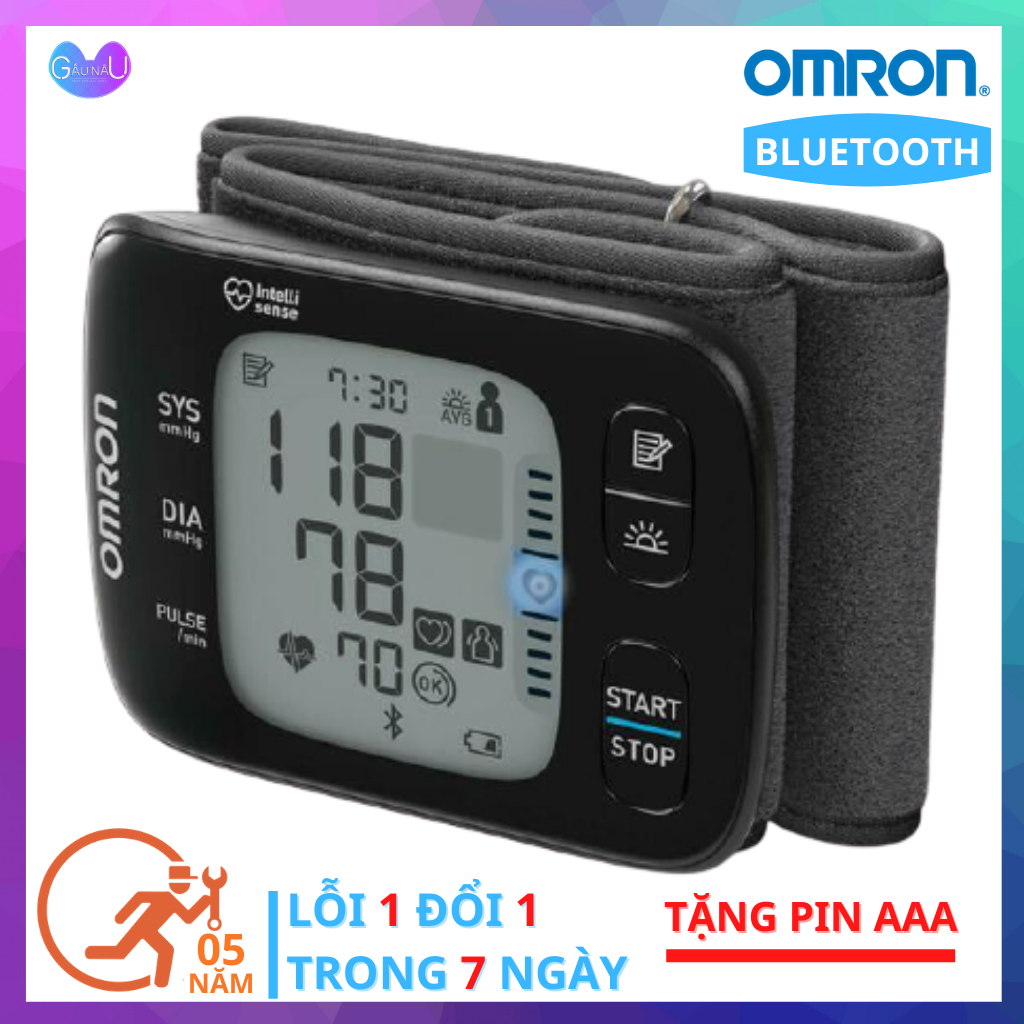 Máy Đo Huyết Áp CỔ TAY OMRON HEM-6232T Thương Hiệu Nhật Bản + Tặng 2 Pin AAA - Máy Đo Huyết Áp Cao Cấp Kết Nối Bluetoooth Hàng Chính Hãng Bảo Hành 5 Năm