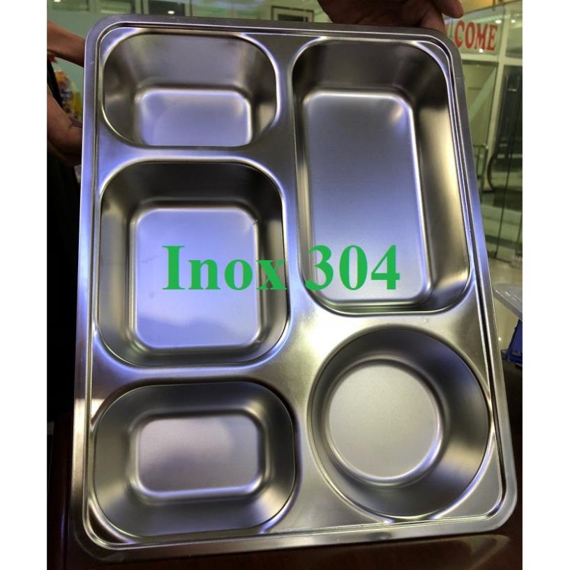 Khay inox 5 ngăn hàn quốc inox 304