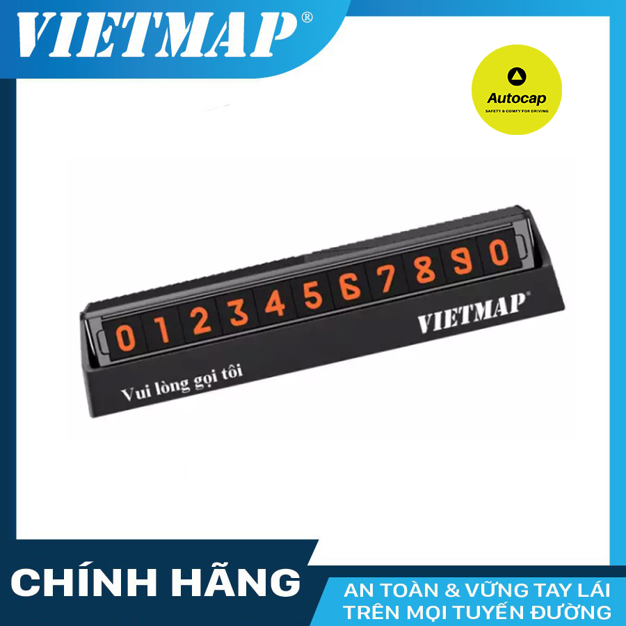 Bảng số điện thoại đặt tablo ô tô vietmap cao cấp