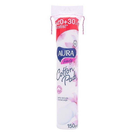 Bông tẩy trang Aura Cotton Pads 150 miếng
